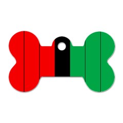 Kwanzaa Colors African American Red Black Green  Dog Tag Bone (one Side) by yoursparklingshop