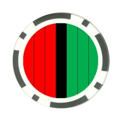 Kwanzaa Colors African American Red Black Green  Poker Chip Card Guards by yoursparklingshop