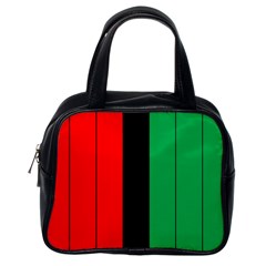 Kwanzaa Colors African American Red Black Green  Classic Handbags (one Side) by yoursparklingshop