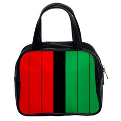 Kwanzaa Colors African American Red Black Green  Classic Handbags (2 Sides) by yoursparklingshop