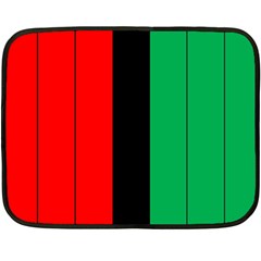 Kwanzaa Colors African American Red Black Green  Double Sided Fleece Blanket (mini)  by yoursparklingshop