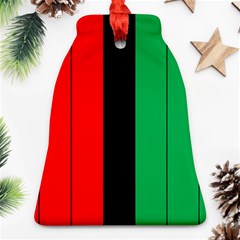 Kwanzaa Colors African American Red Black Green  Ornament (bell)  by yoursparklingshop