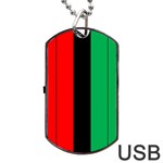 Kwanzaa Colors African American Red Black Green  Dog Tag USB Flash (One Side) Front