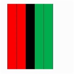 Kwanzaa Colors African American Red Black Green  Large Garden Flag (two Sides) by yoursparklingshop