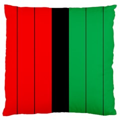 Kwanzaa Colors African American Red Black Green  Large Cushion Case (one Side) by yoursparklingshop