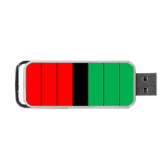 Kwanzaa Colors African American Red Black Green  Portable Usb Flash (one Side) by yoursparklingshop