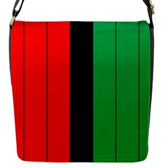 Kwanzaa Colors African American Red Black Green  Flap Messenger Bag (s) by yoursparklingshop