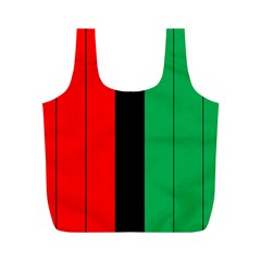 Kwanzaa Colors African American Red Black Green  Full Print Recycle Bags (m)  by yoursparklingshop