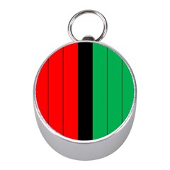 Kwanzaa Colors African American Red Black Green  Mini Silver Compasses by yoursparklingshop