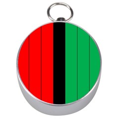 Kwanzaa Colors African American Red Black Green  Silver Compasses by yoursparklingshop