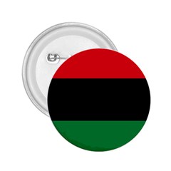 Pan African Unia Flag Colors Red Black Green Horizontal Stripes 2 25  Buttons by yoursparklingshop