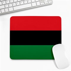 Pan African Unia Flag Colors Red Black Green Horizontal Stripes Large Mousepads by yoursparklingshop