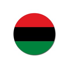 Pan African Unia Flag Colors Red Black Green Horizontal Stripes Magnet 3  (round) by yoursparklingshop