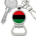 Pan African UNIA Flag Colors Red Black Green Horizontal Stripes Button Necklaces Front