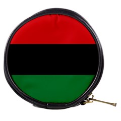 Pan African Unia Flag Colors Red Black Green Horizontal Stripes Mini Makeup Bags by yoursparklingshop