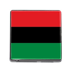 Pan African Unia Flag Colors Red Black Green Horizontal Stripes Memory Card Reader (square) by yoursparklingshop