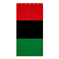 Pan African Unia Flag Colors Red Black Green Horizontal Stripes Shower Curtain 36  X 72  (stall)  by yoursparklingshop