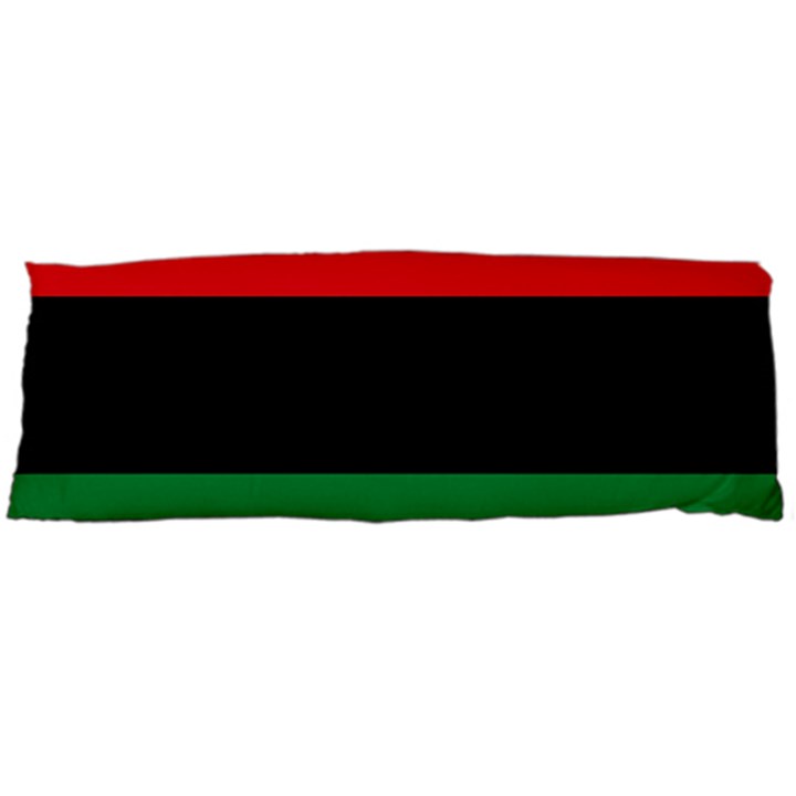 Pan African UNIA Flag Colors Red Black Green Horizontal Stripes Body Pillow Case (Dakimakura)