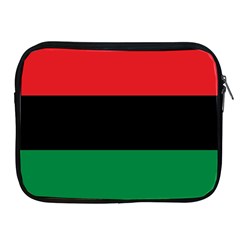 Pan African Unia Flag Colors Red Black Green Horizontal Stripes Apple Ipad 2/3/4 Zipper Cases by yoursparklingshop