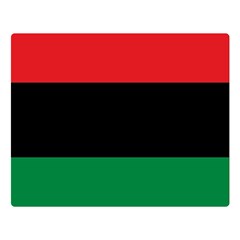 Pan African Unia Flag Colors Red Black Green Horizontal Stripes Double Sided Flano Blanket (large)  by yoursparklingshop