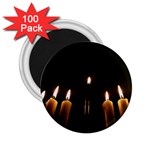 Hanukkah Chanukah Menorah Candles Candlelight Jewish Festival Of Lights 2.25  Magnets (100 pack)  Front