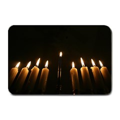 Hanukkah Chanukah Menorah Candles Candlelight Jewish Festival Of Lights Plate Mats by yoursparklingshop