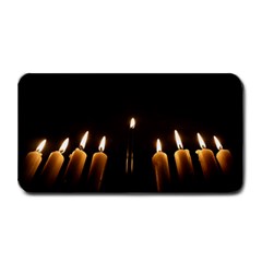 Hanukkah Chanukah Menorah Candles Candlelight Jewish Festival Of Lights Medium Bar Mats by yoursparklingshop