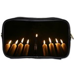 Hanukkah Chanukah Menorah Candles Candlelight Jewish Festival Of Lights Toiletries Bags Front