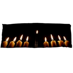 Hanukkah Chanukah Menorah Candles Candlelight Jewish Festival Of Lights Body Pillow Case (dakimakura) by yoursparklingshop