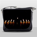 Hanukkah Chanukah Menorah Candles Candlelight Jewish Festival Of Lights Messenger Bags Front