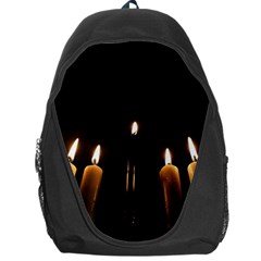 Hanukkah Chanukah Menorah Candles Candlelight Jewish Festival Of Lights Backpack Bag by yoursparklingshop