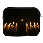 Hanukkah Chanukah Menorah Candles Candlelight Jewish Festival Of Lights Apple iPad 2/3/4 Zipper Cases Front