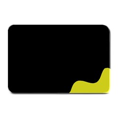 Black And Yellow Plate Mats by Valentinaart