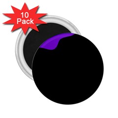 Purple And Black 2 25  Magnets (10 Pack)  by Valentinaart