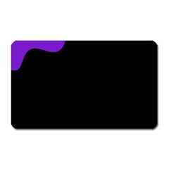 Purple And Black Magnet (rectangular) by Valentinaart