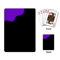 Purple And Black Playing Card by Valentinaart