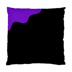 Purple And Black Standard Cushion Case (two Sides) by Valentinaart