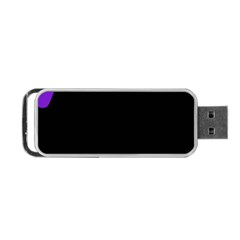 Purple And Black Portable Usb Flash (one Side) by Valentinaart