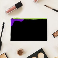 Purple And Black Cosmetic Bag (xs) by Valentinaart