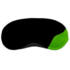 Black And Green Sleeping Masks by Valentinaart