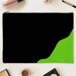 Black and green Cosmetic Bag (XXXL)  Front