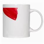 Tricolor banner flag, red white blue White Mugs Right