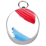 Tricolor banner flag, red white blue Silver Compasses Front