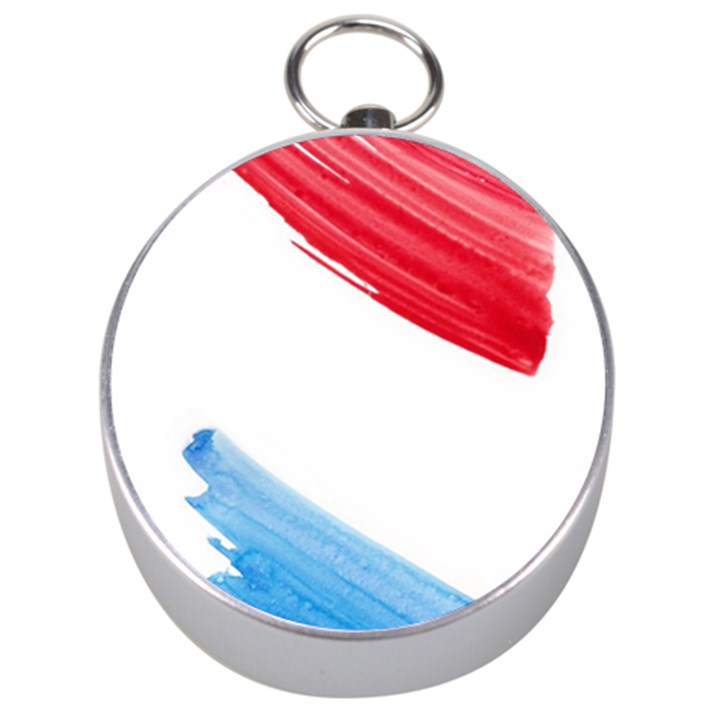 Tricolor banner flag, red white blue Silver Compasses