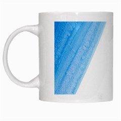 Tricolor Banner Flag France, Blue White Red Watercolor White Mugs by picsaspassion