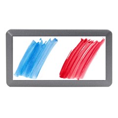 Tricolor Banner Flag France, Blue White Red Watercolor Memory Card Reader (mini) by picsaspassion