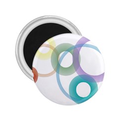 Rainbow Colors Circles 2 25  Magnets