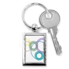 Rainbow Colors Circles Key Chains (rectangle)  by picsaspassion