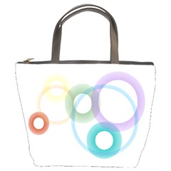 Rainbow Colors Circles Bucket Bags