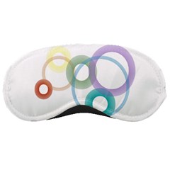 Rainbow Colors Circles Sleeping Masks by picsaspassion